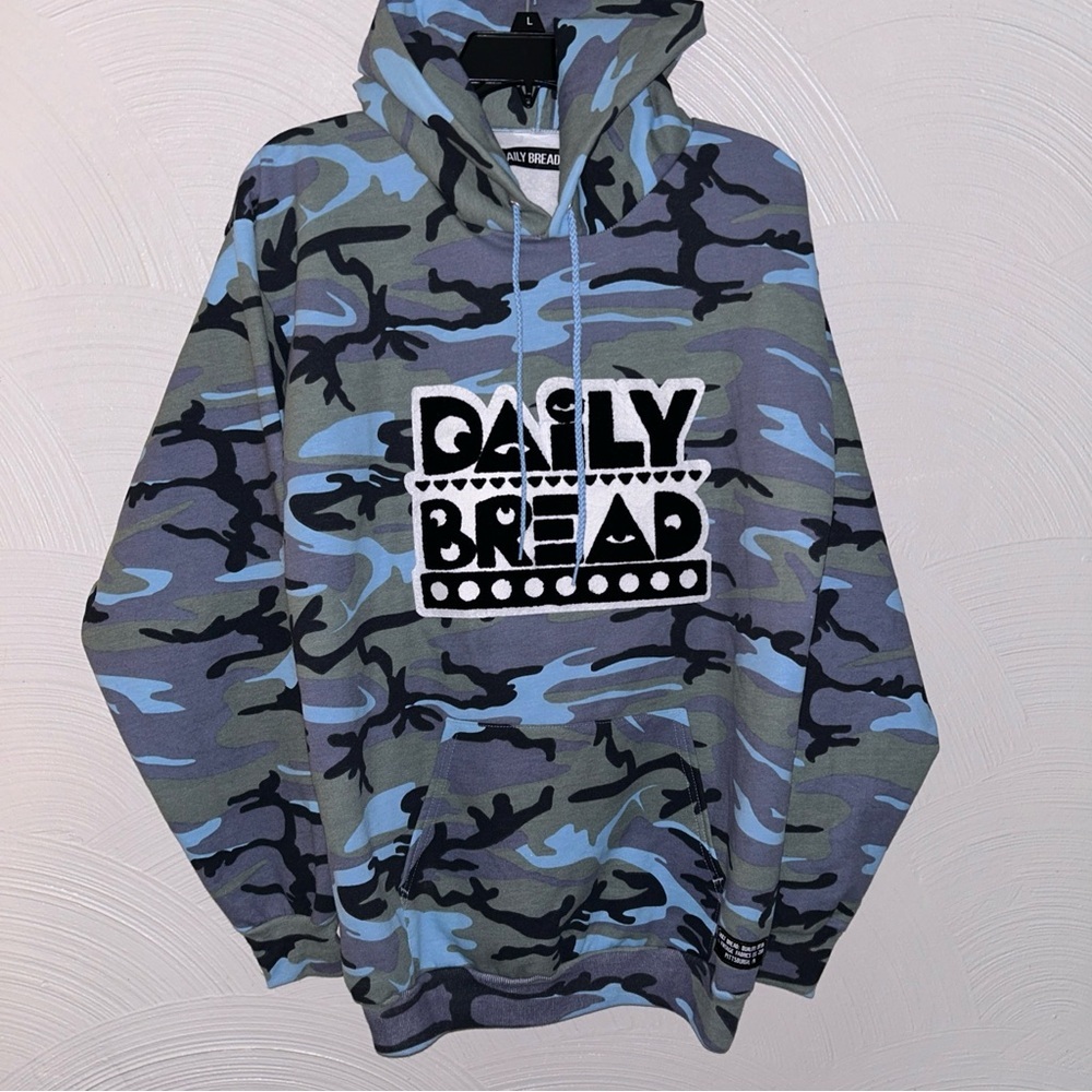 Daily Bread Camo Hoodie Sweatshirt Pittsburgh Mac Miller Y2K Vintage Men’s M